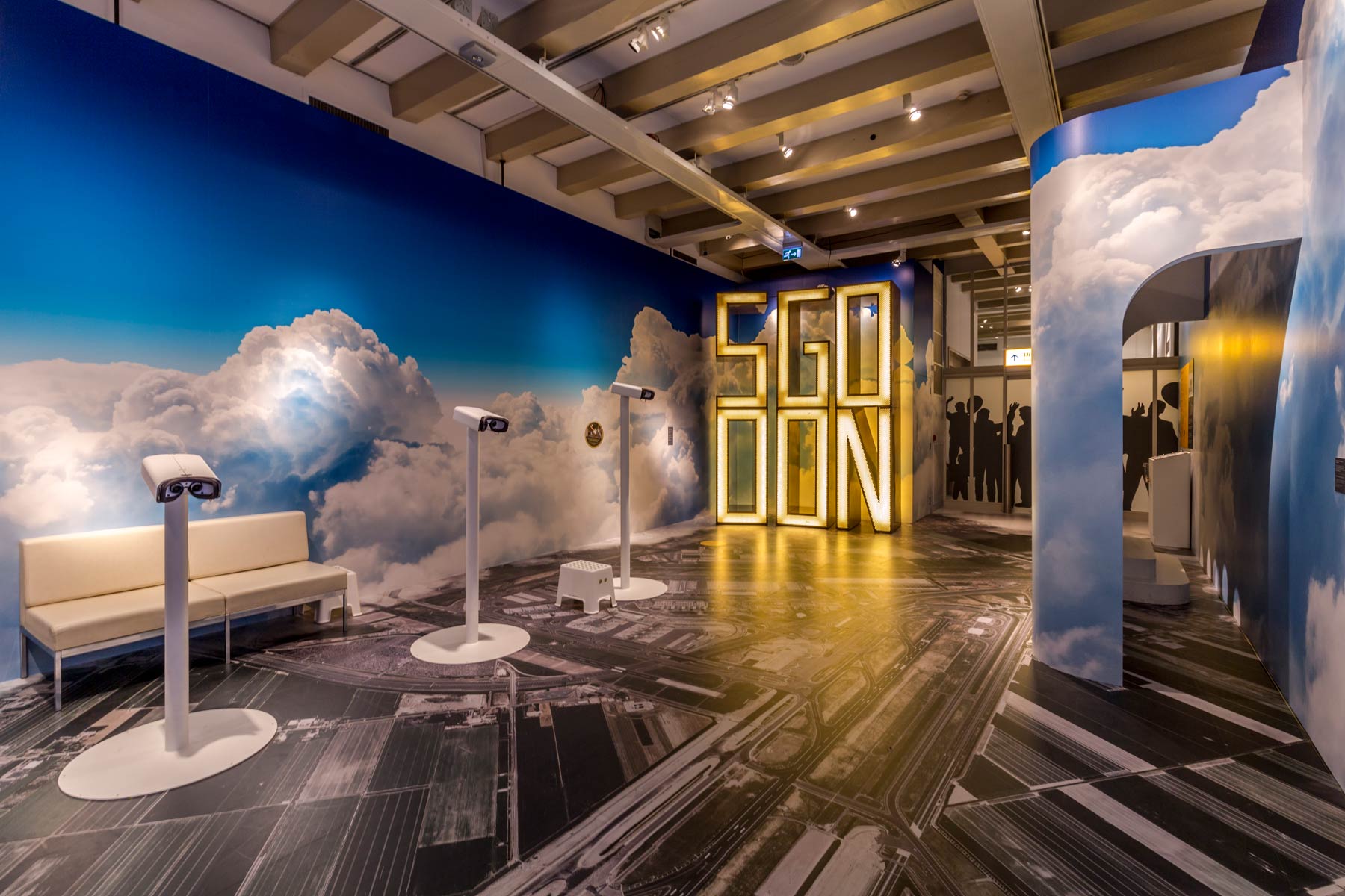 100 jaar Schiphol Amsterdam Museum Kloosterboer interieurbouw tentoonstellingsbouw NorthernLight