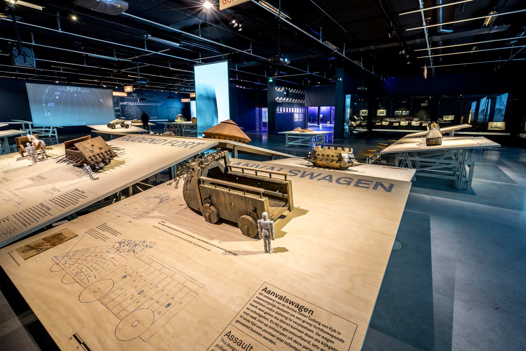 Tanks! Back to the future Nationaal Militair Museum modelbouw tentoonstellingsbouw Kloosterboer ATELIER Alkema