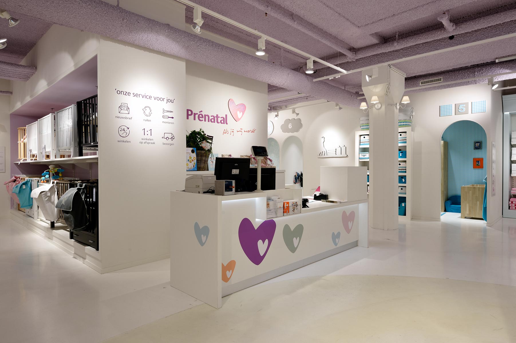 Prenatal Hearts winkelinterieur
